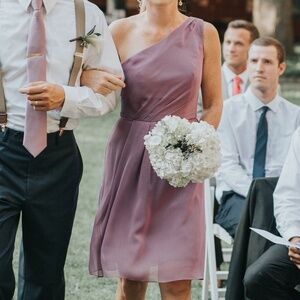 Lavender Bridesmaid Semi Formal Cocktail Dress Size 4 EUC